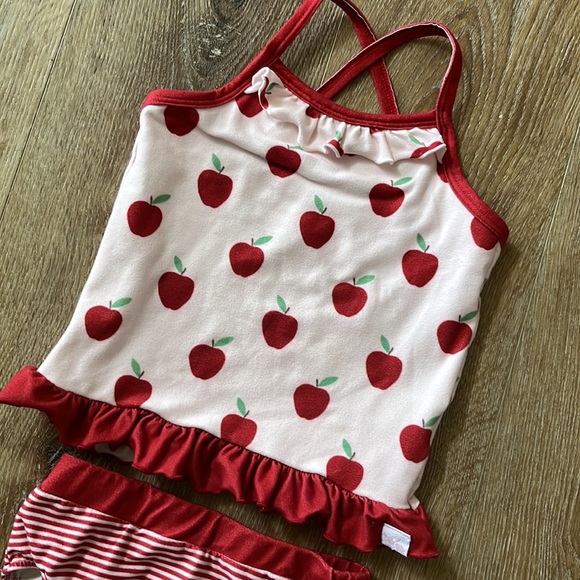 SweetHoney Apple Loungewear Pajama Set 4T - Picture 2 of 6